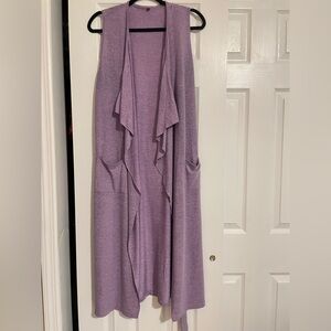 Lavender Drape Cardigan